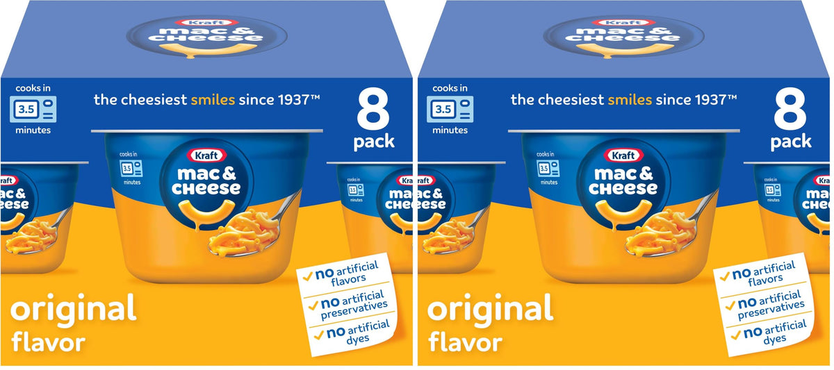 Microwavable Macaroni and Cheese Cups 8 ct T6512
