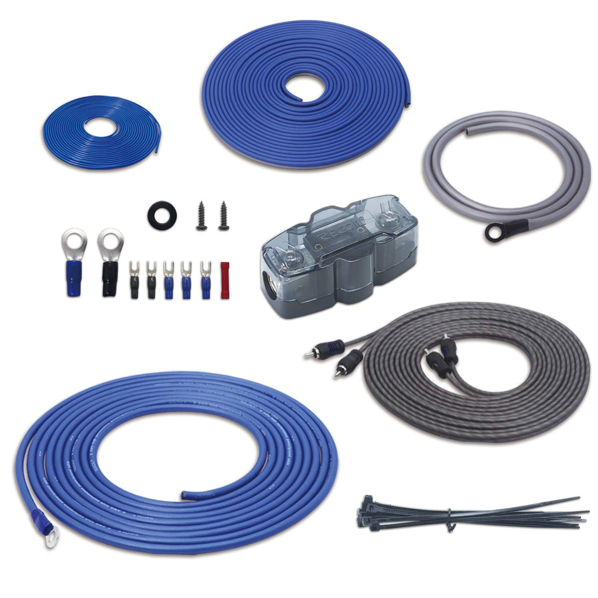 4 Gauge CCA Amplifier Wiring Kit with OFC RCA Cable C590