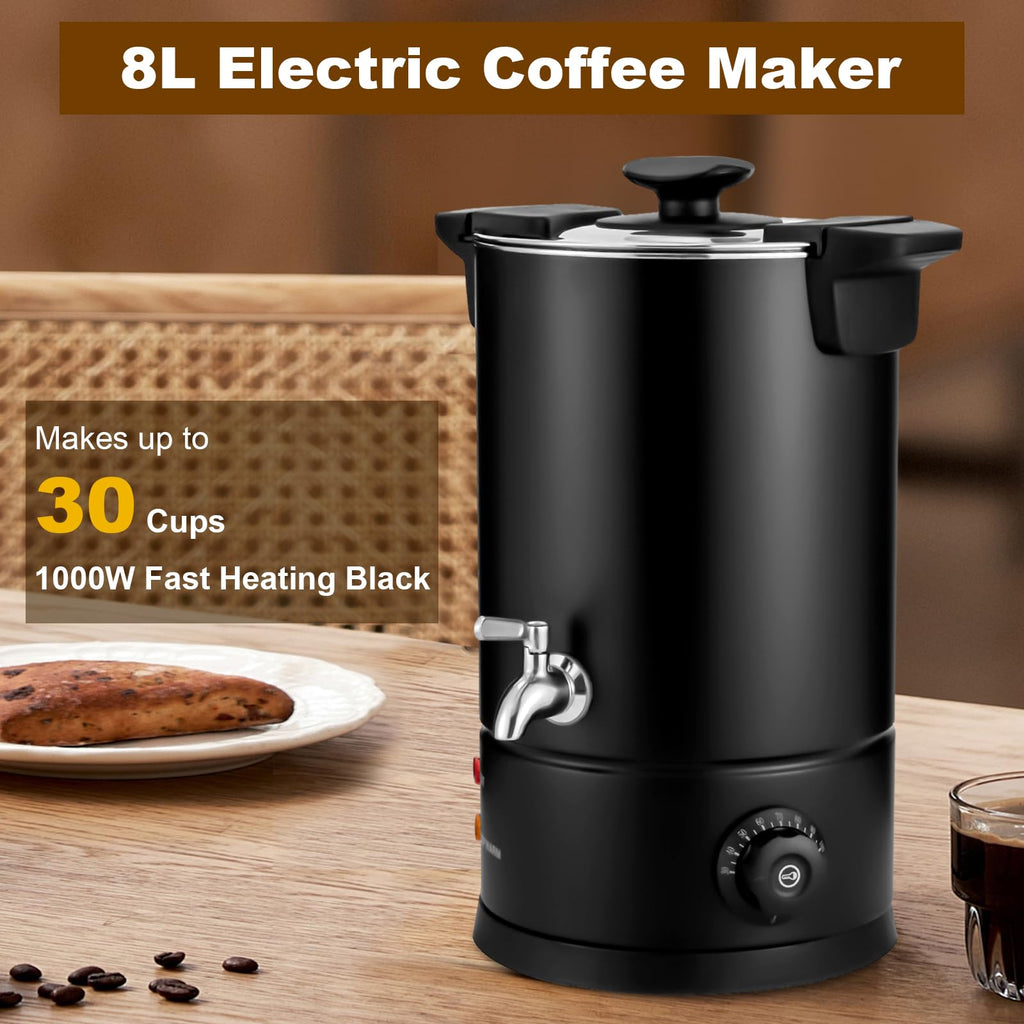 8L Electric Stainless Steel Coffee Urn X92106