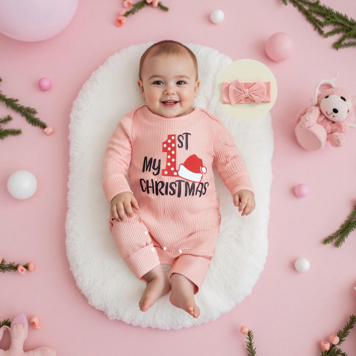 Baby Girl Long Sleeve Romper Jumpsuit H4136