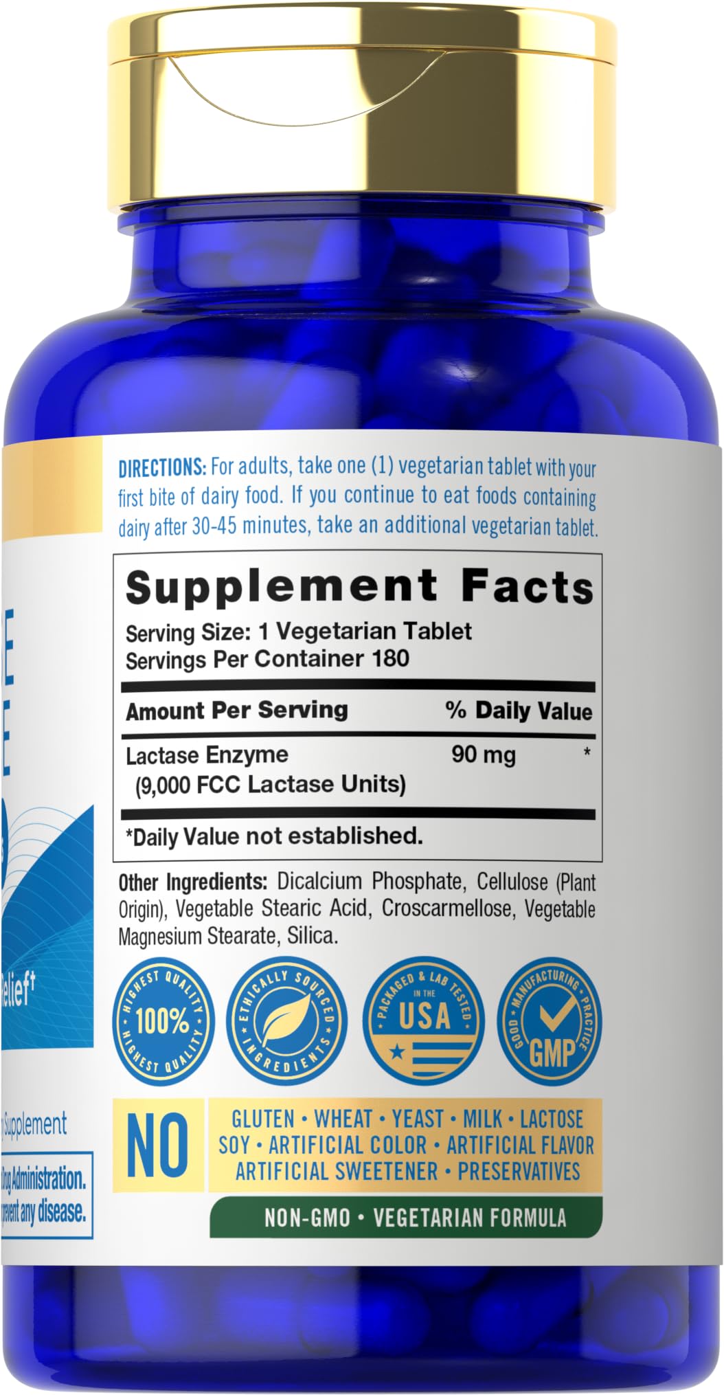 Lactase Enzyme Tablets 180 Pills L645616