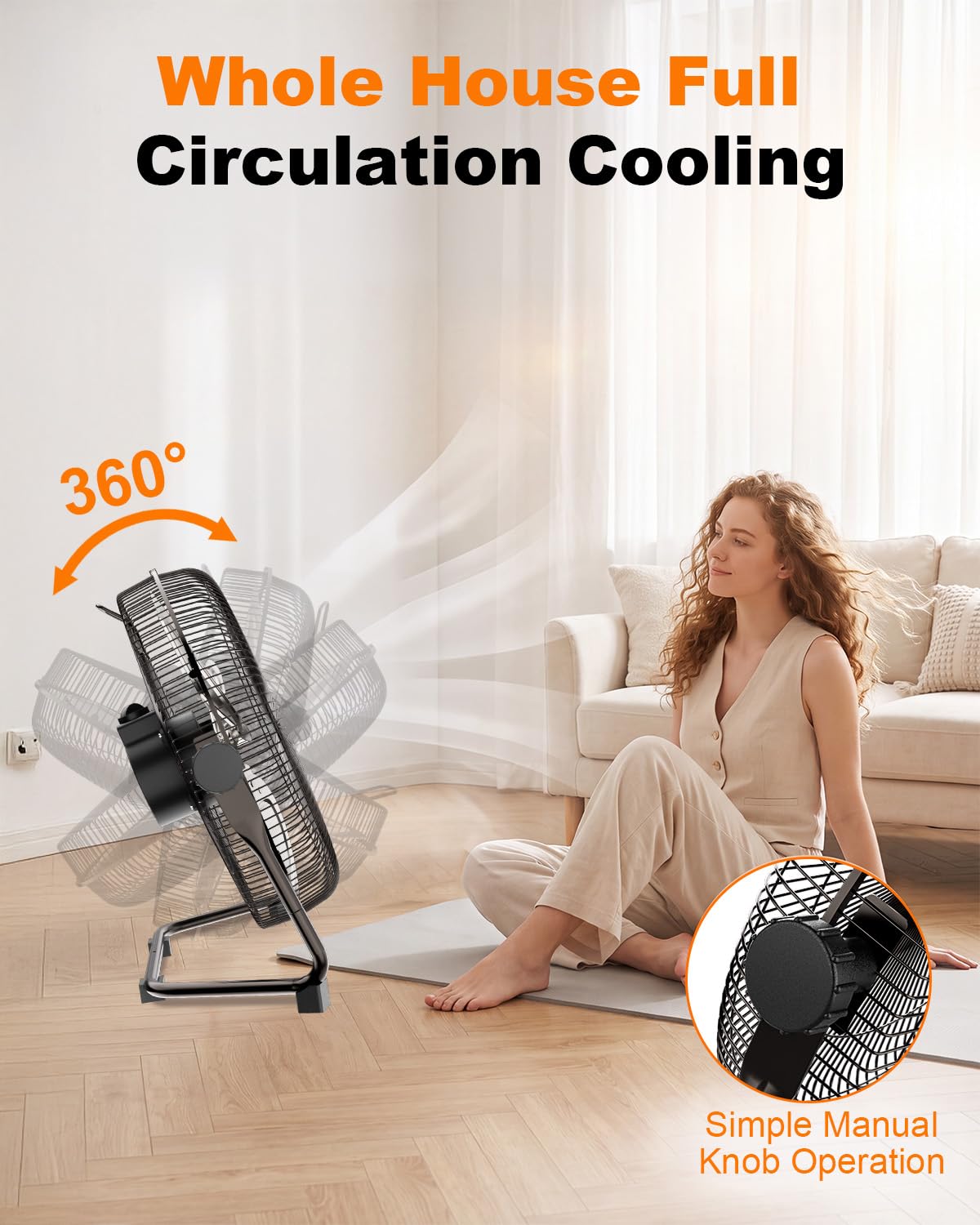 20 Inch High Velocity Floor Fan X23058