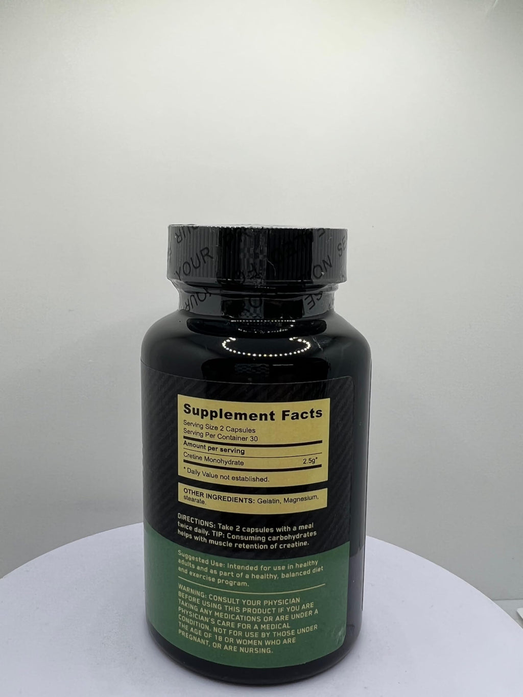 Micronized Creatine Monohydrate Capsules 2.5g 60 Count L9064