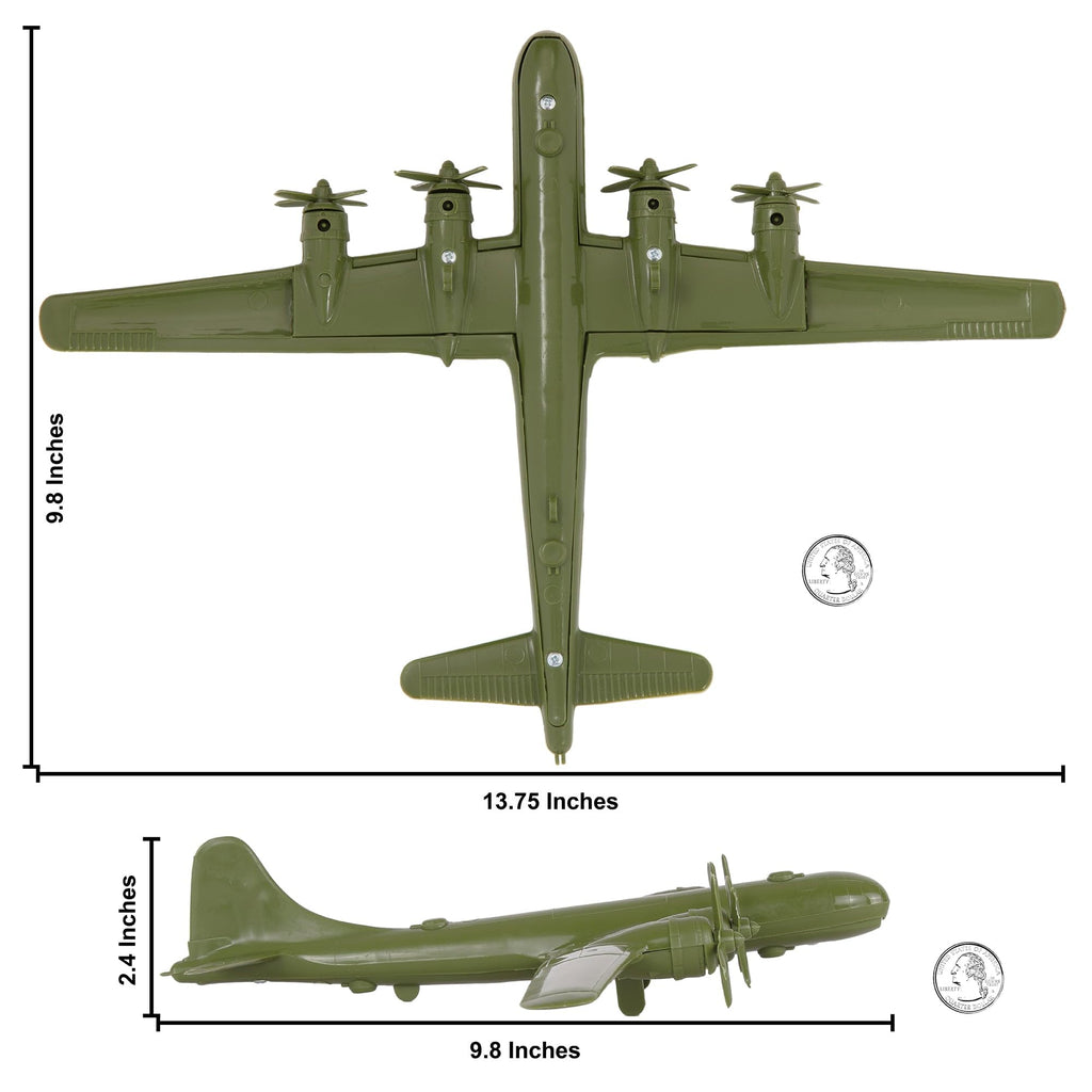 OD Green Plastic Bomber Plane O9672