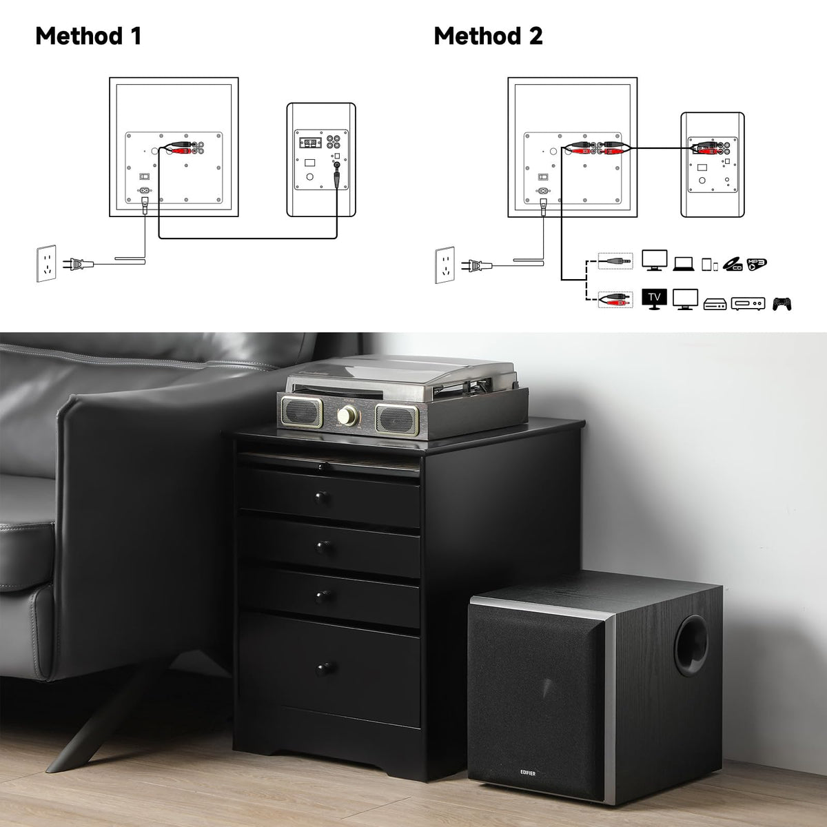 Powered Subwoofer with 8 inch Driver Q4245
