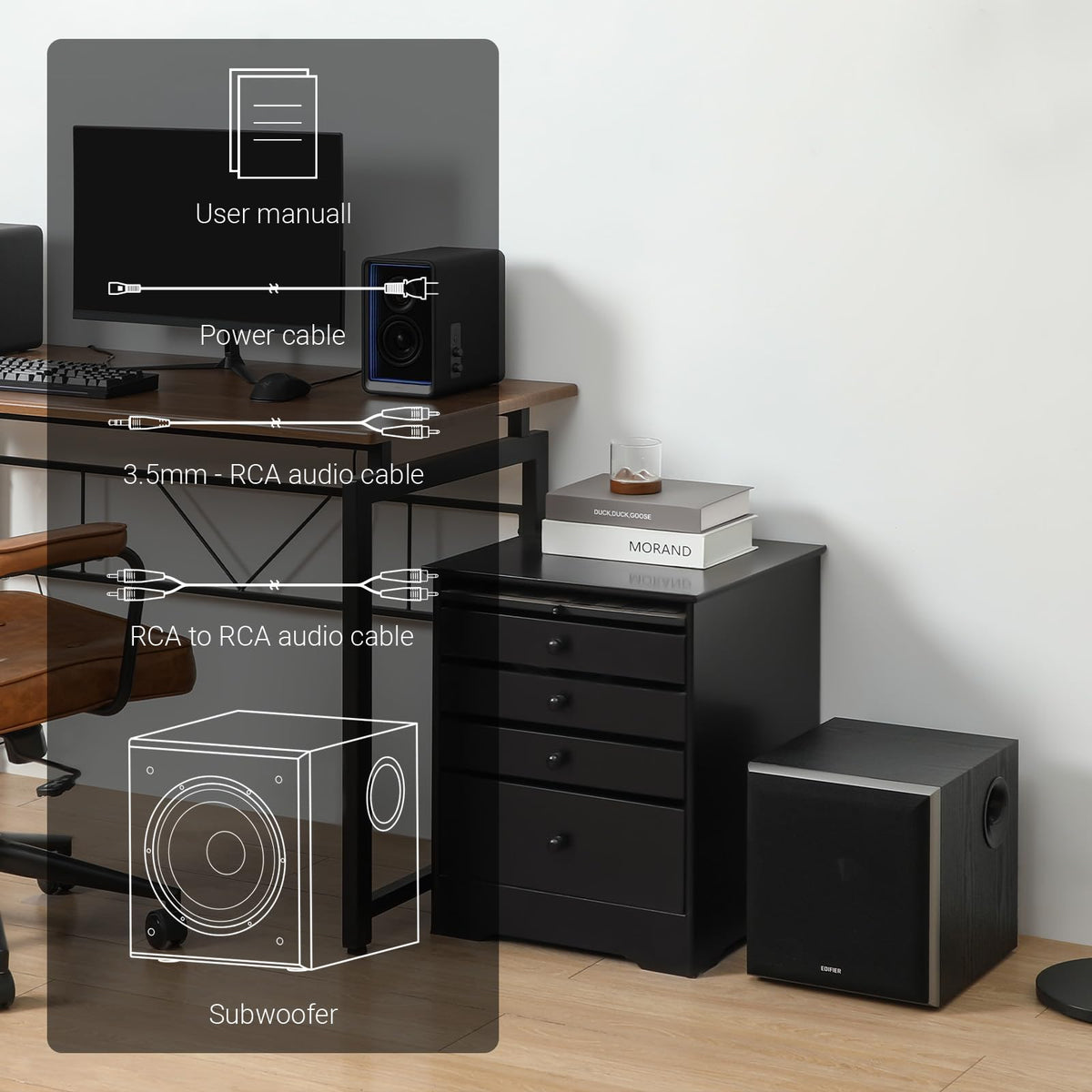 Powered Subwoofer with 8 inch Driver Q4245