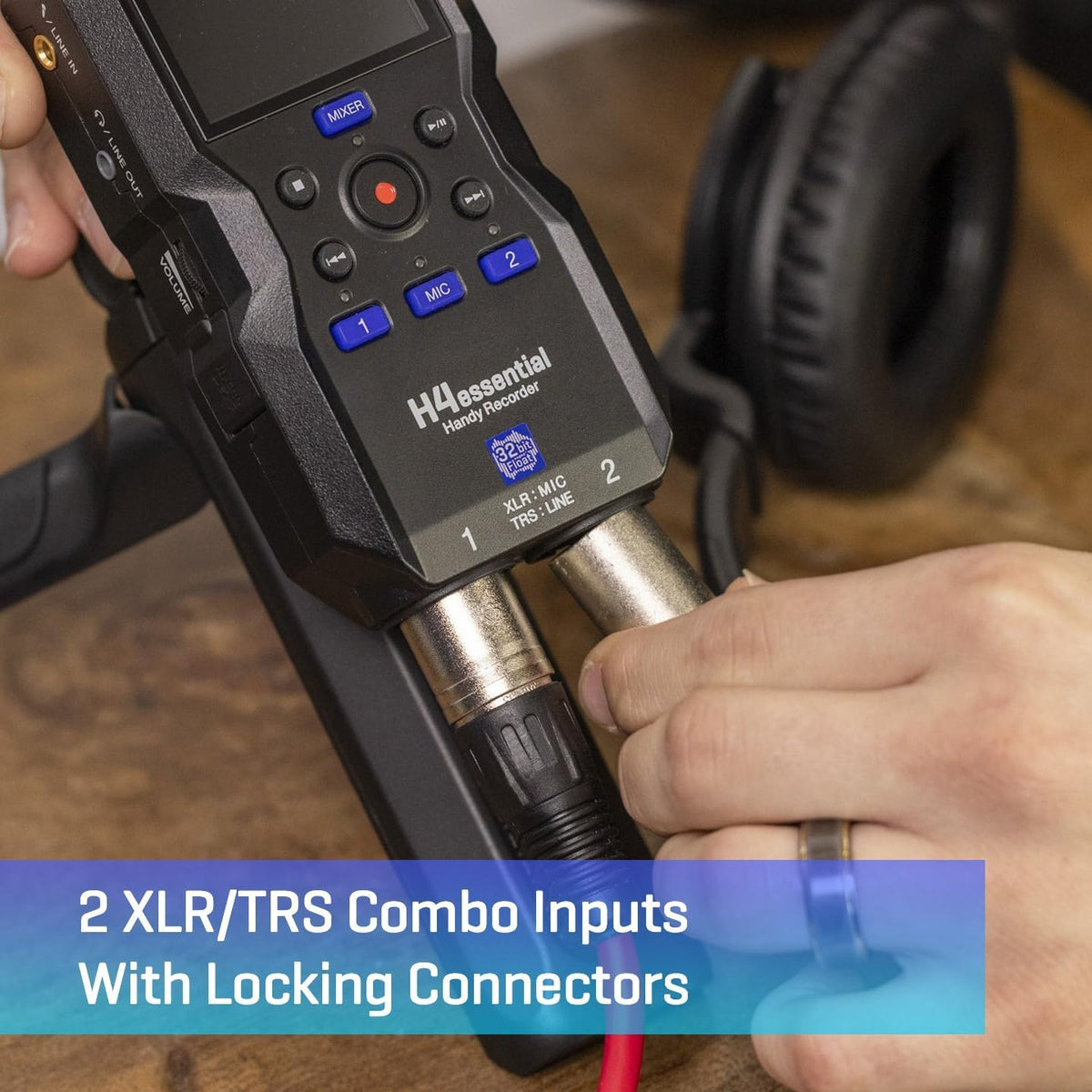 4-Track Handy Recorder with 32-Bit Float, Stereo Microphones, 2 XLR/TRS Combo Inputs A259