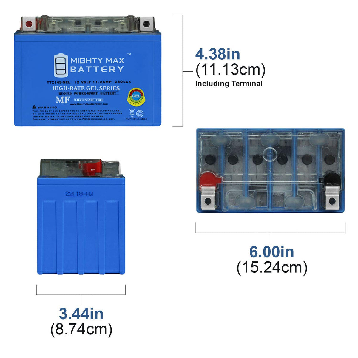 12V 11.2Ah Gel Battery T8868