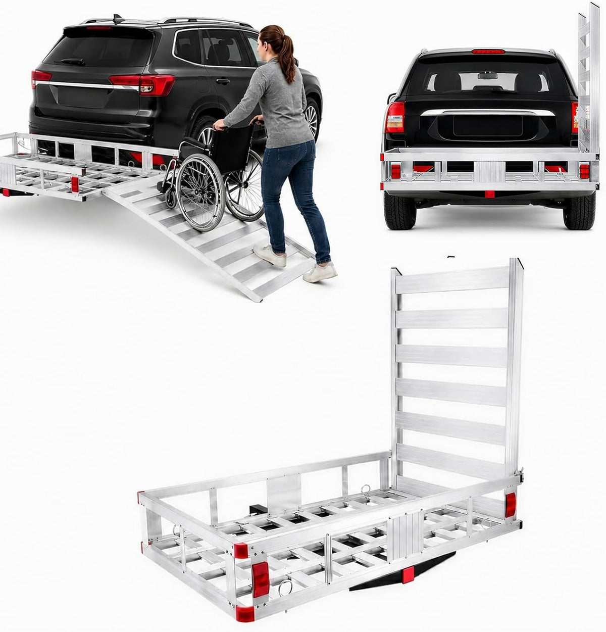 Hitch Cargo Carrier with Ramp T805