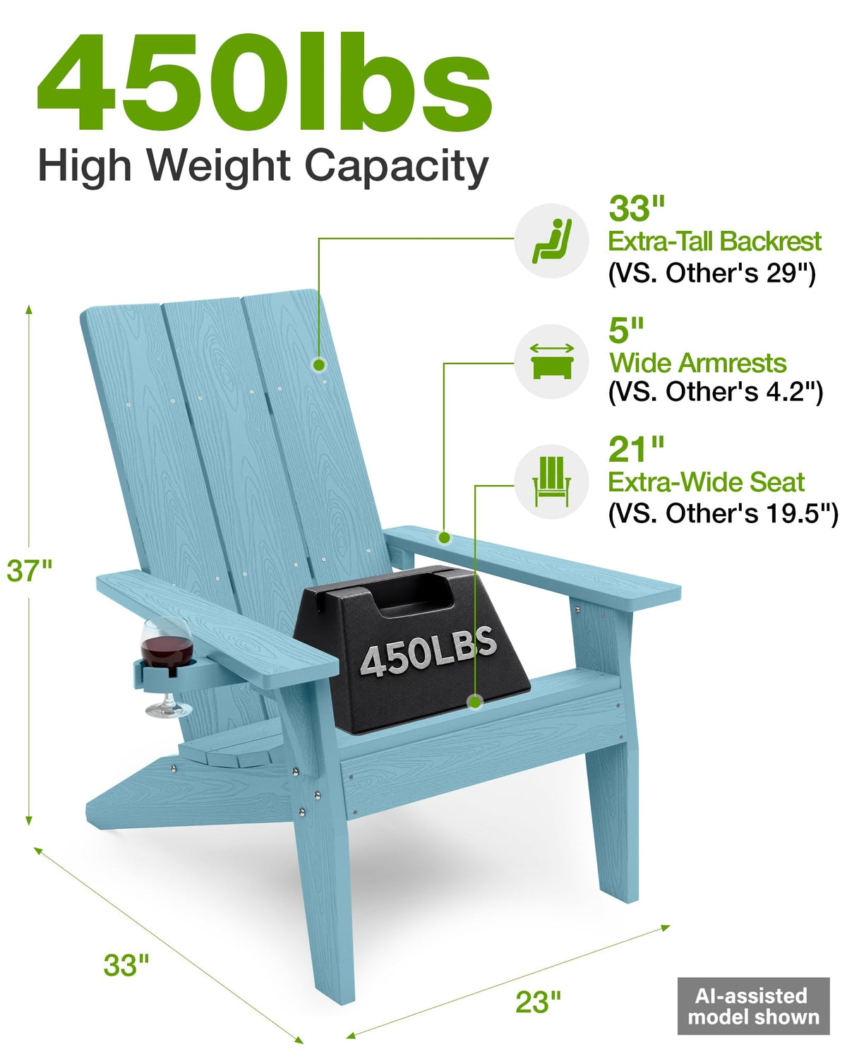 Oversized Adirondack Chair O3056