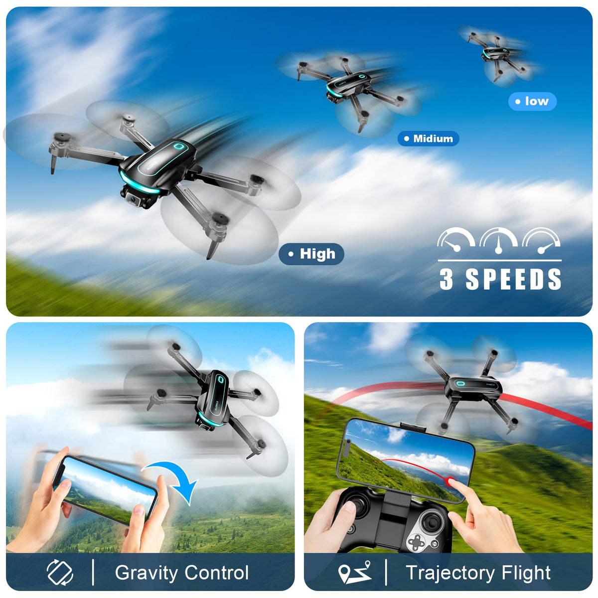 1080P HD Foldable Drone V4523