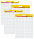 Self-Stick Easel Pad Value Pack, Quadrille Rule, 25 x 30, White, 30 Sheets, 4/Carton A64184