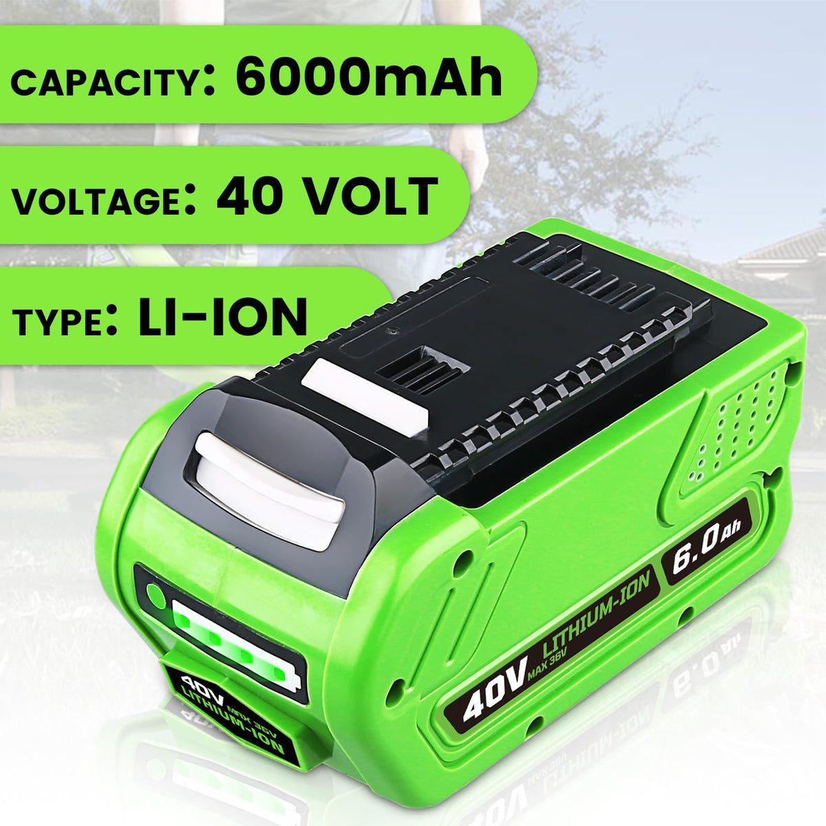6000mAh Lithium Battery Replacement O1210