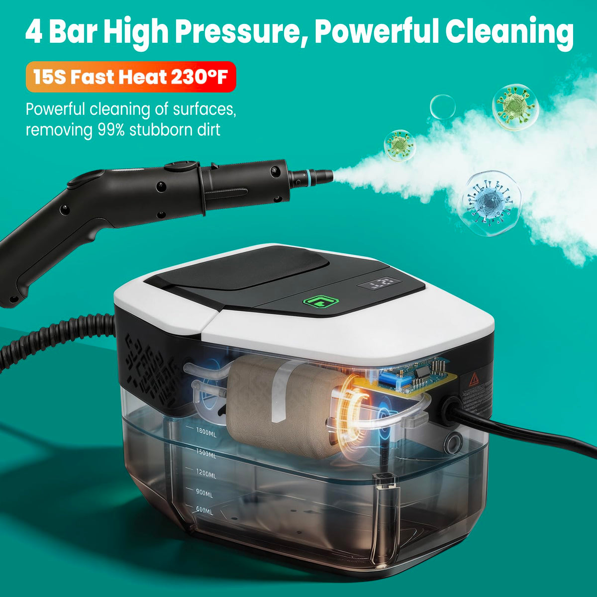 Portable Handheld Steam Cleaner B9651