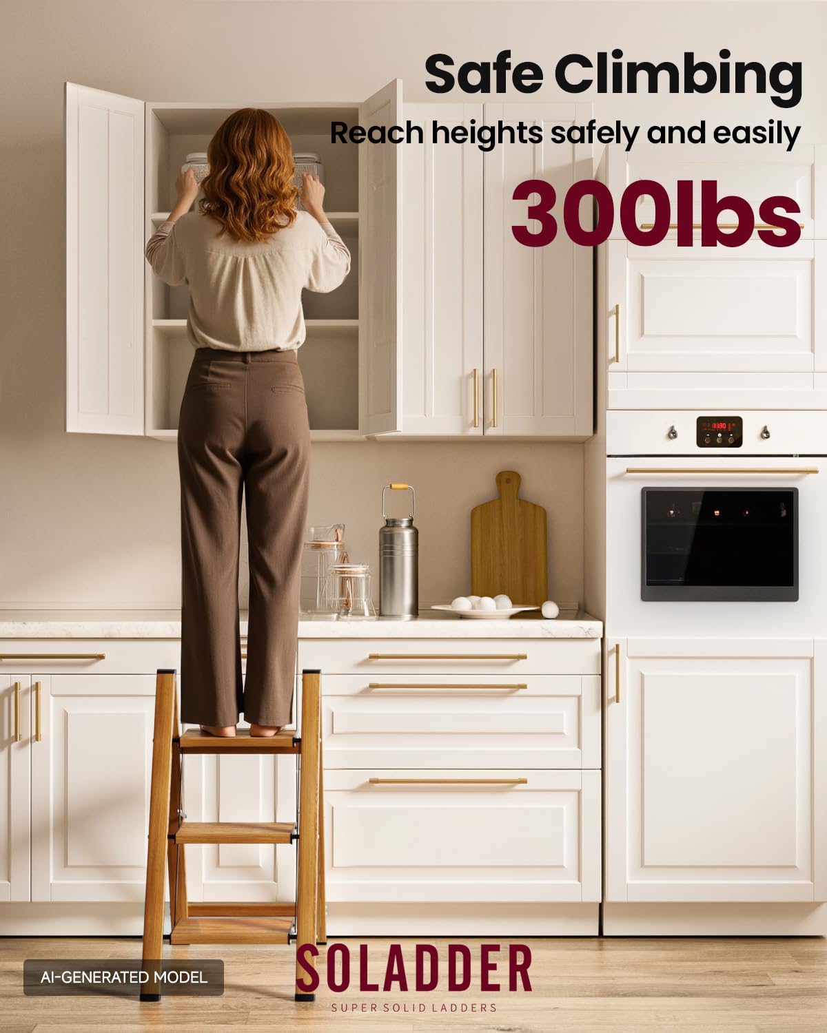3 Step Lightweight Folding Step Stool P952425