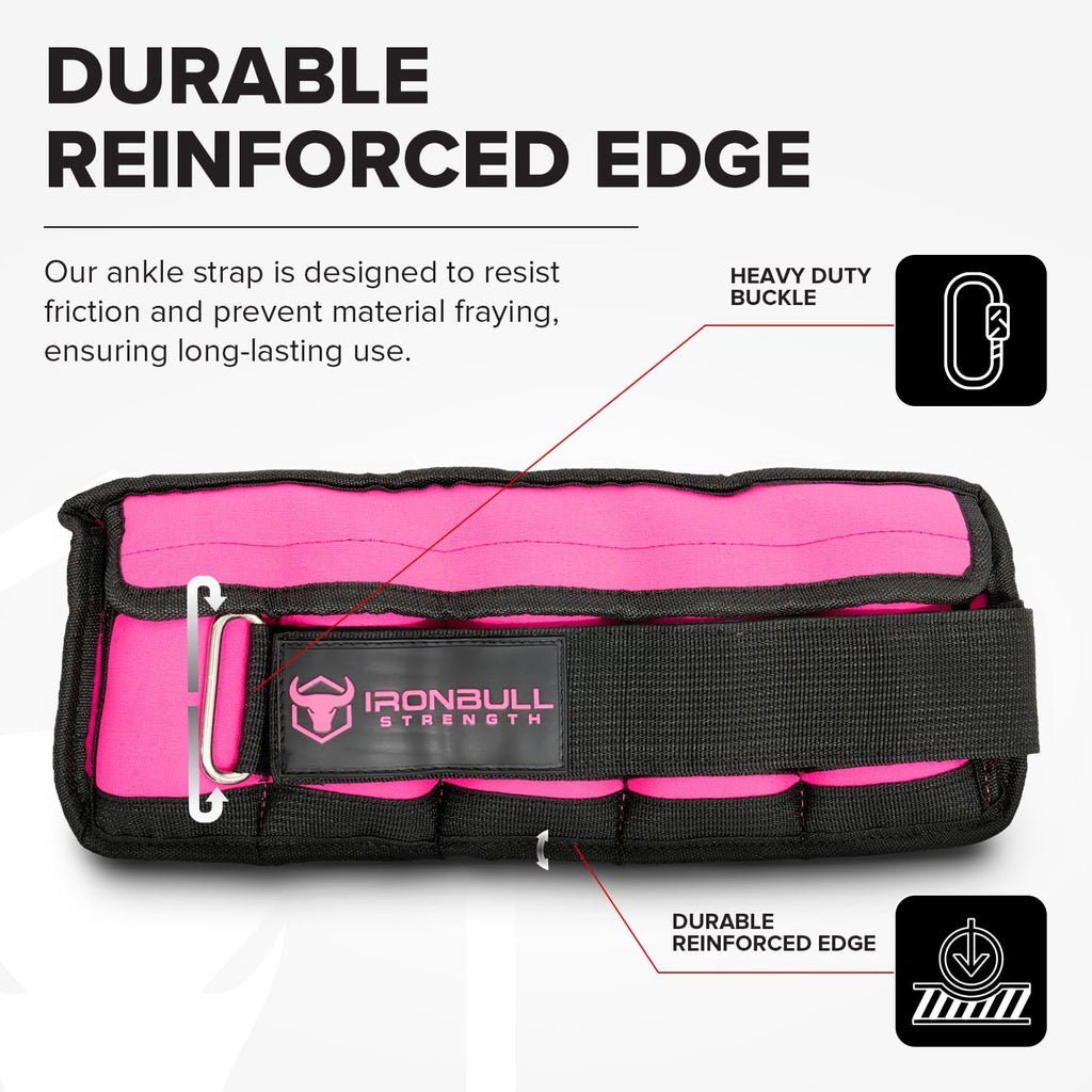 Adjustable Ankle Weights 10lbs/Pair with Straps J918407