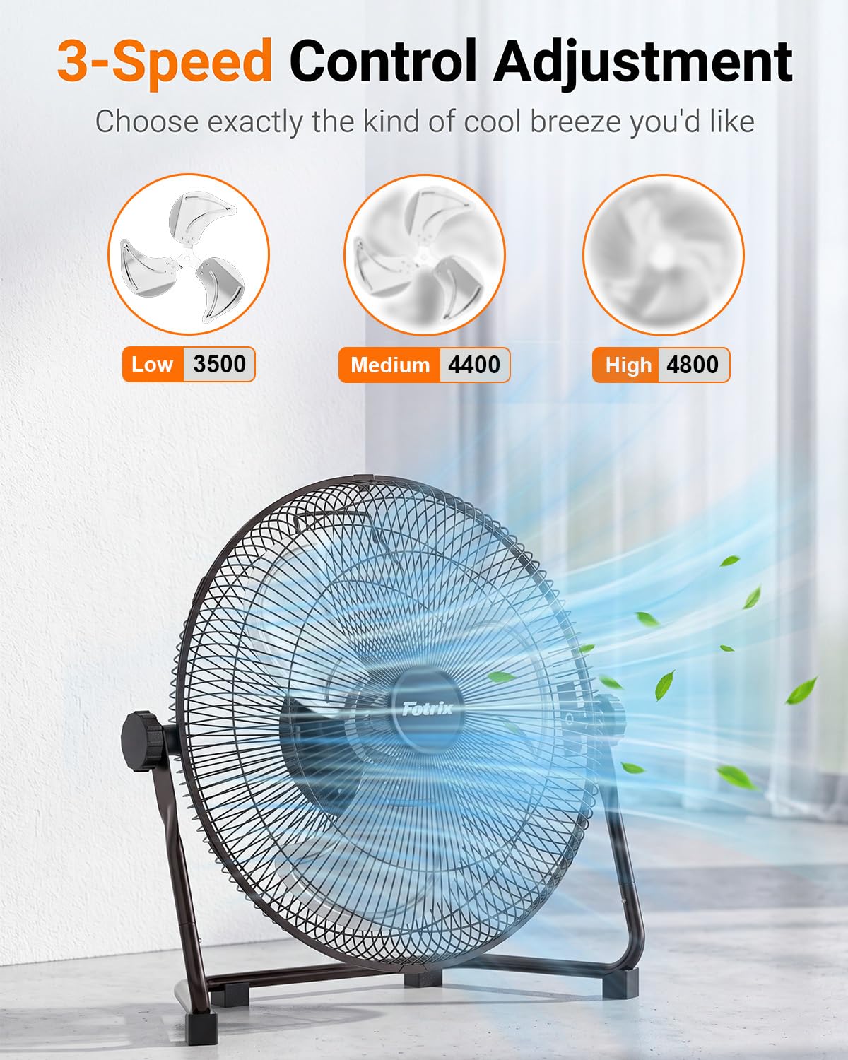 20 Inch High Velocity Floor Fan X23058
