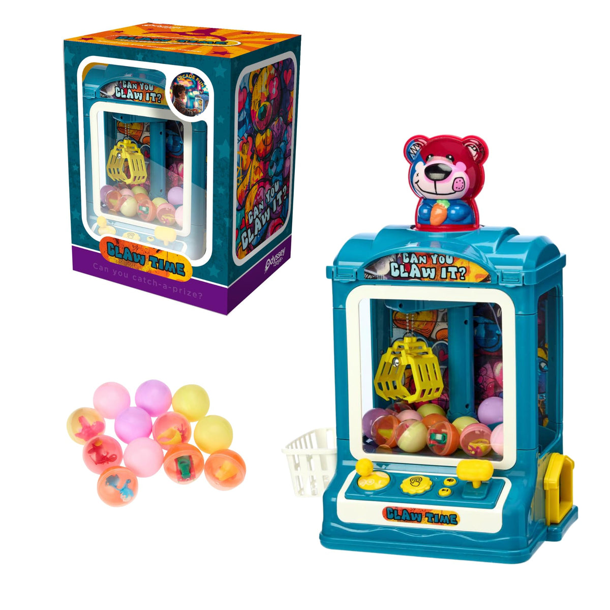 Crane Game Toy with Removable Bear and Music E82091