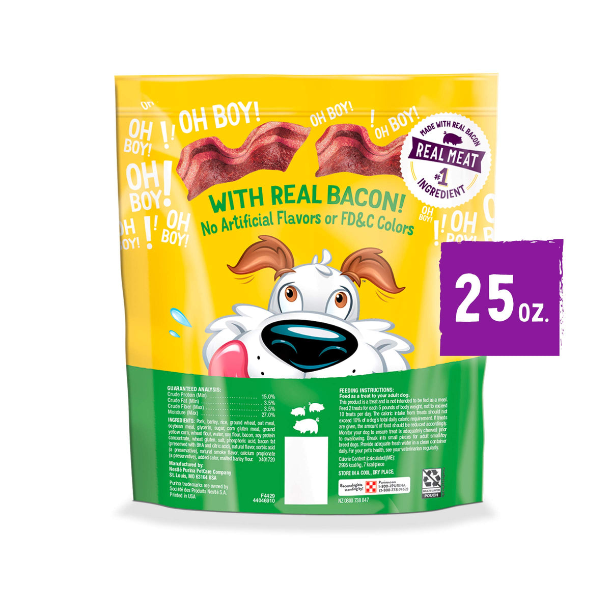 Dog Treats with Bacon 25 oz Pouch S232331