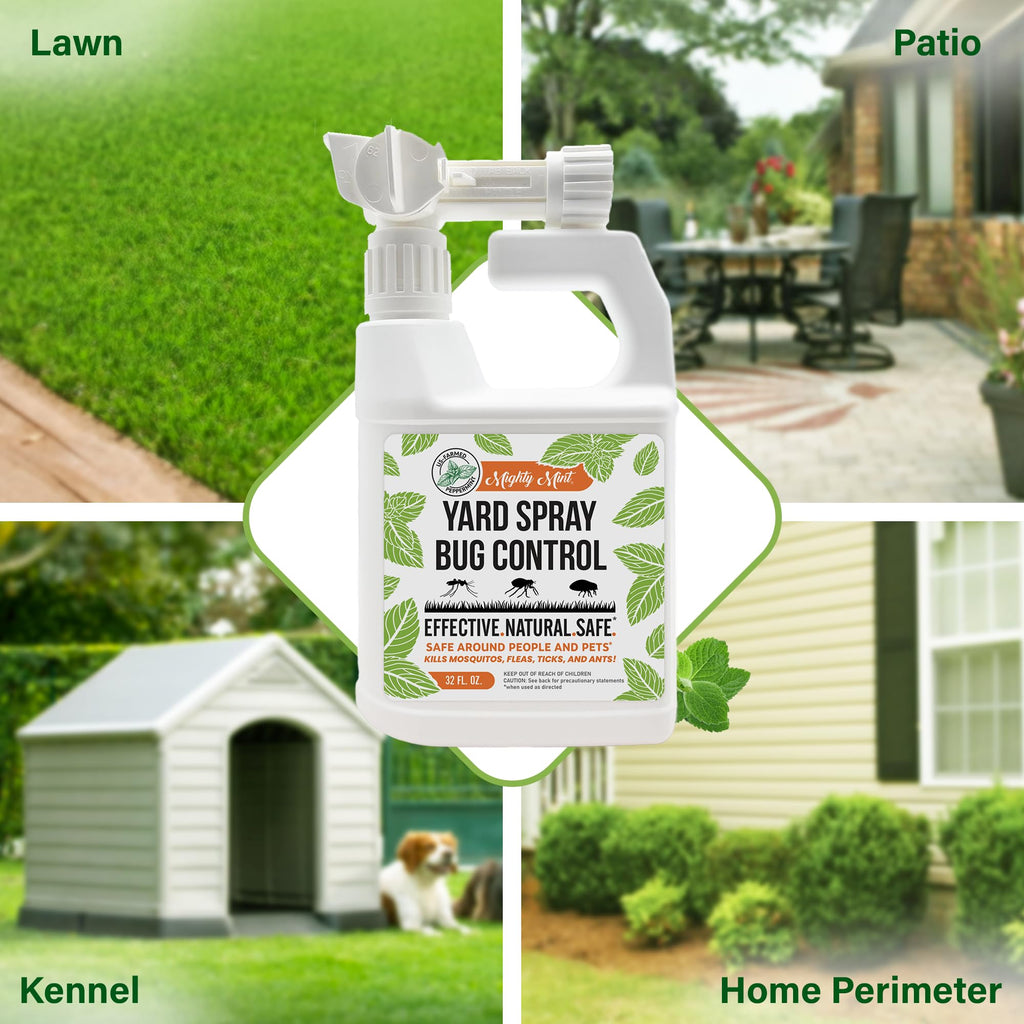 Peppermint Oil Lawn & Yard Bug Control Spray 32 oz Pack of 2 N61085