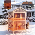 2-Level Weatherproof Cat House V764
