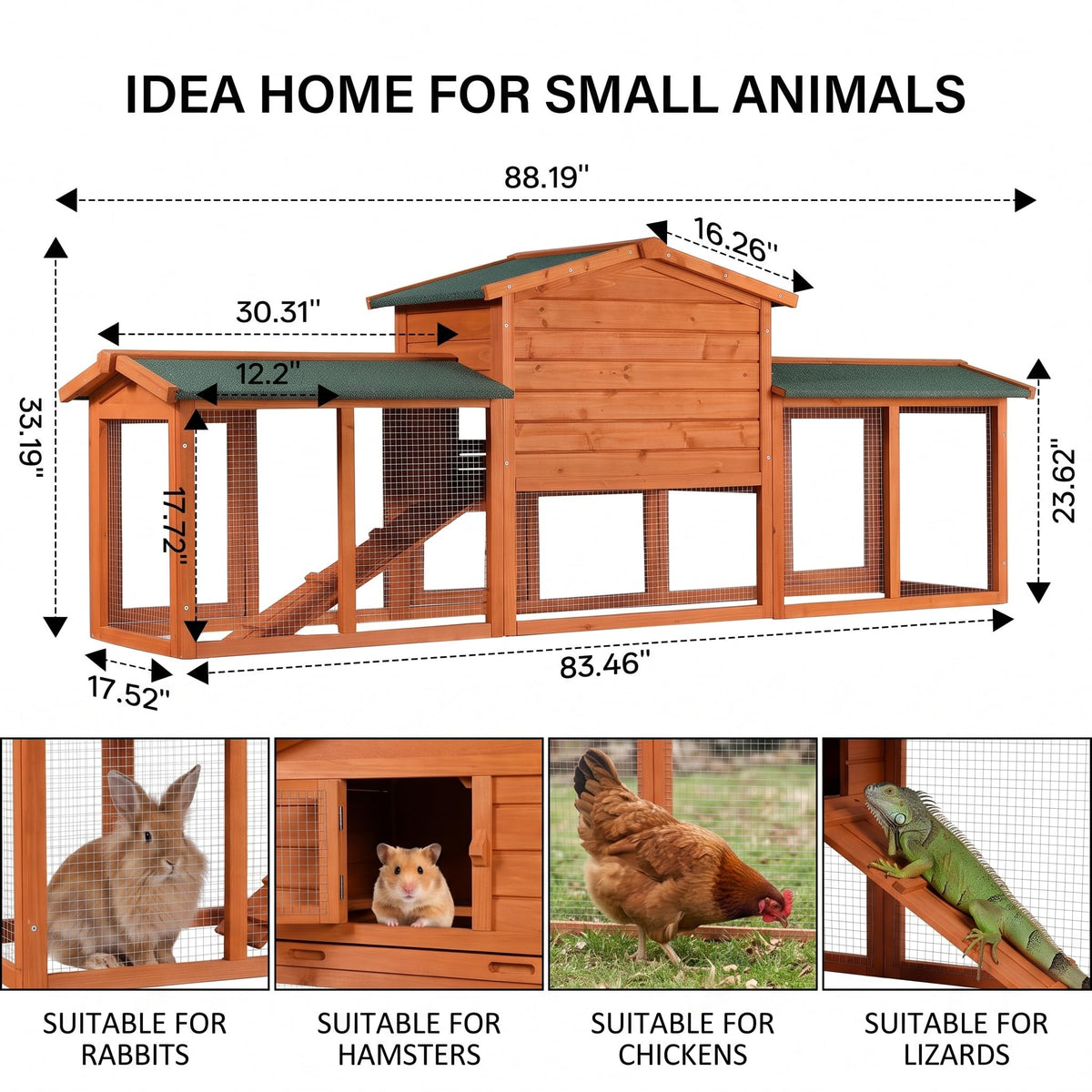 86" Extra Large Rabbit Cage R94910