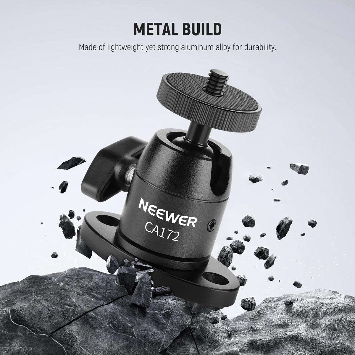 Webcam Wall Ceiling Mount Bracket, Aluminum Alloy Mini Ball Head Z3901