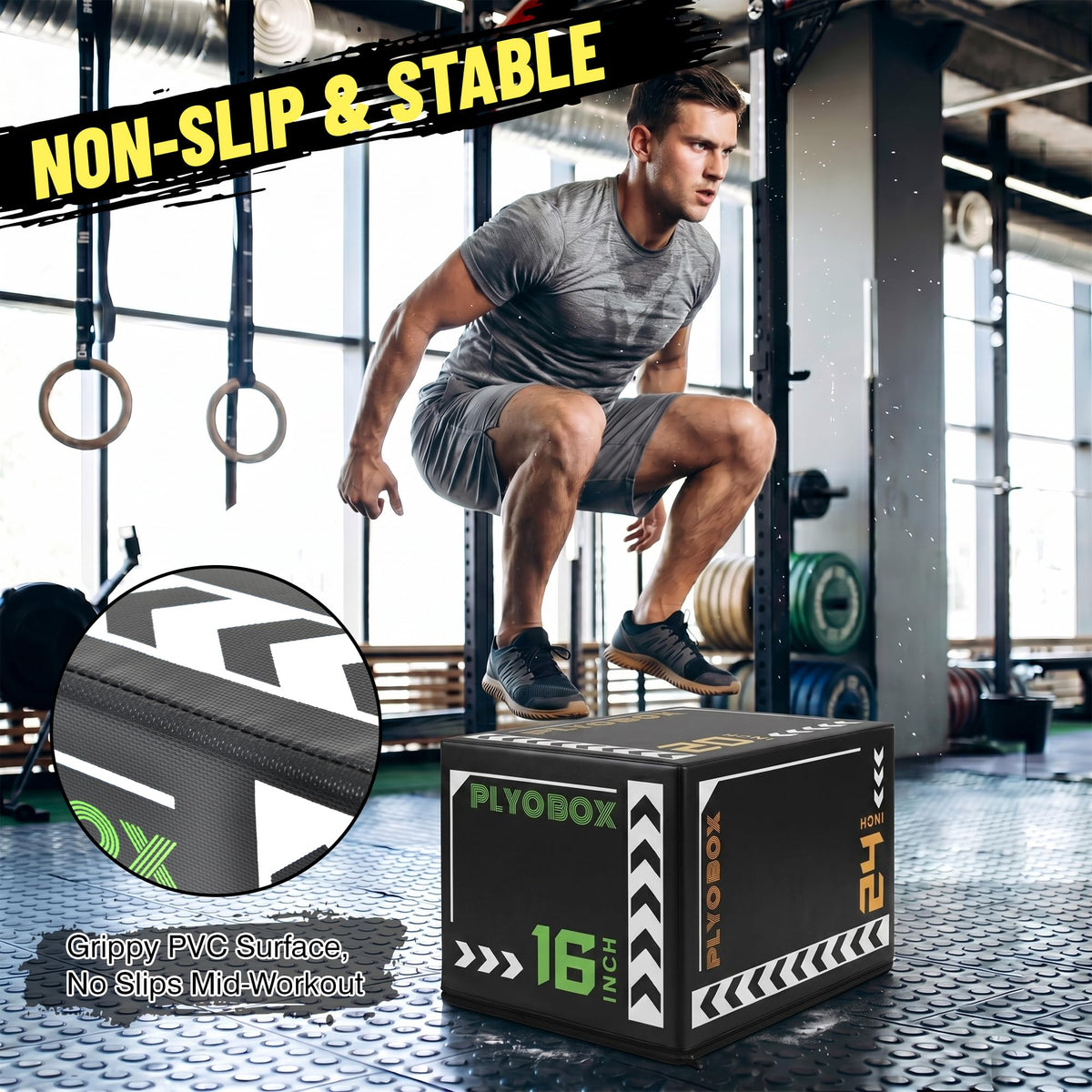 3-in-1 Foam Plyometric Jump Box H460390