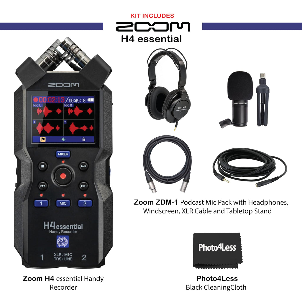 4-Track Handy Recorder with 32-Bit Float, Stereo Microphones, 2 XLR/TRS Combo Inputs A259
