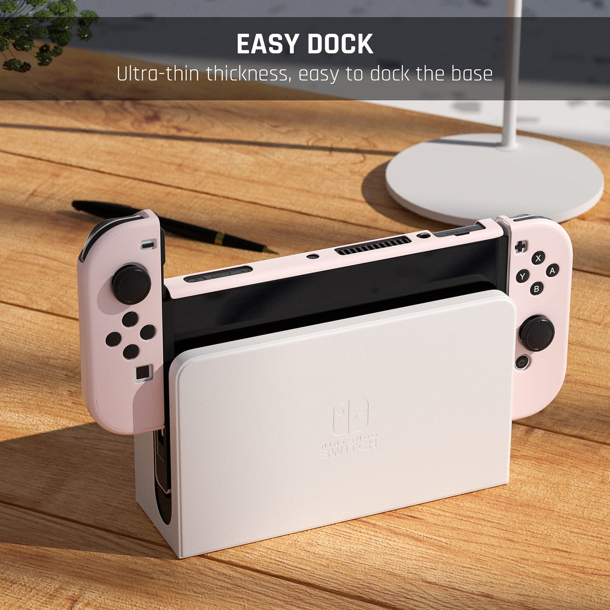 Pink Protective Hard Cover for Nintendo Switch OLED B52341