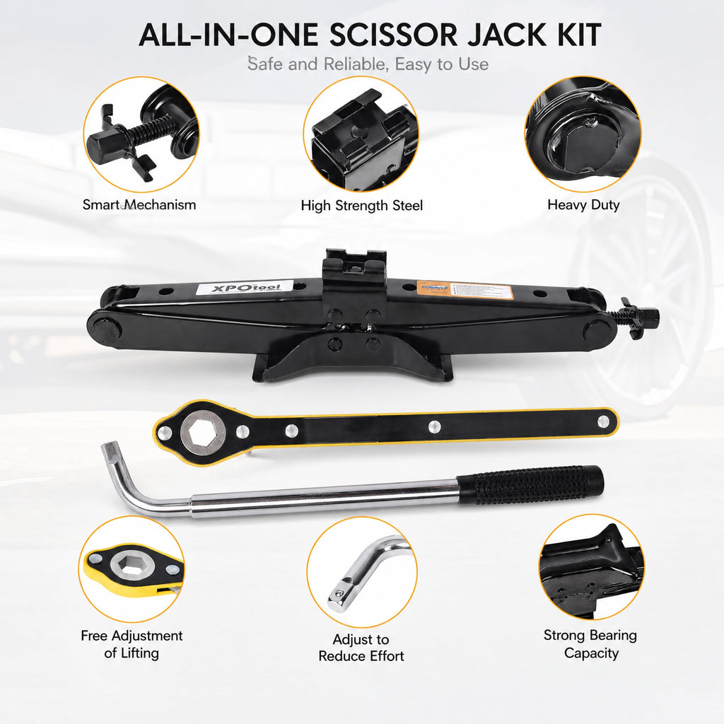 3 Ton Scissor Jack Kit with Storage Bag H4146