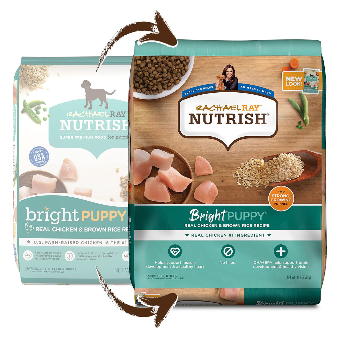 Chicken & Brown Rice Dry Dog Food 14 lb. Bag F8339