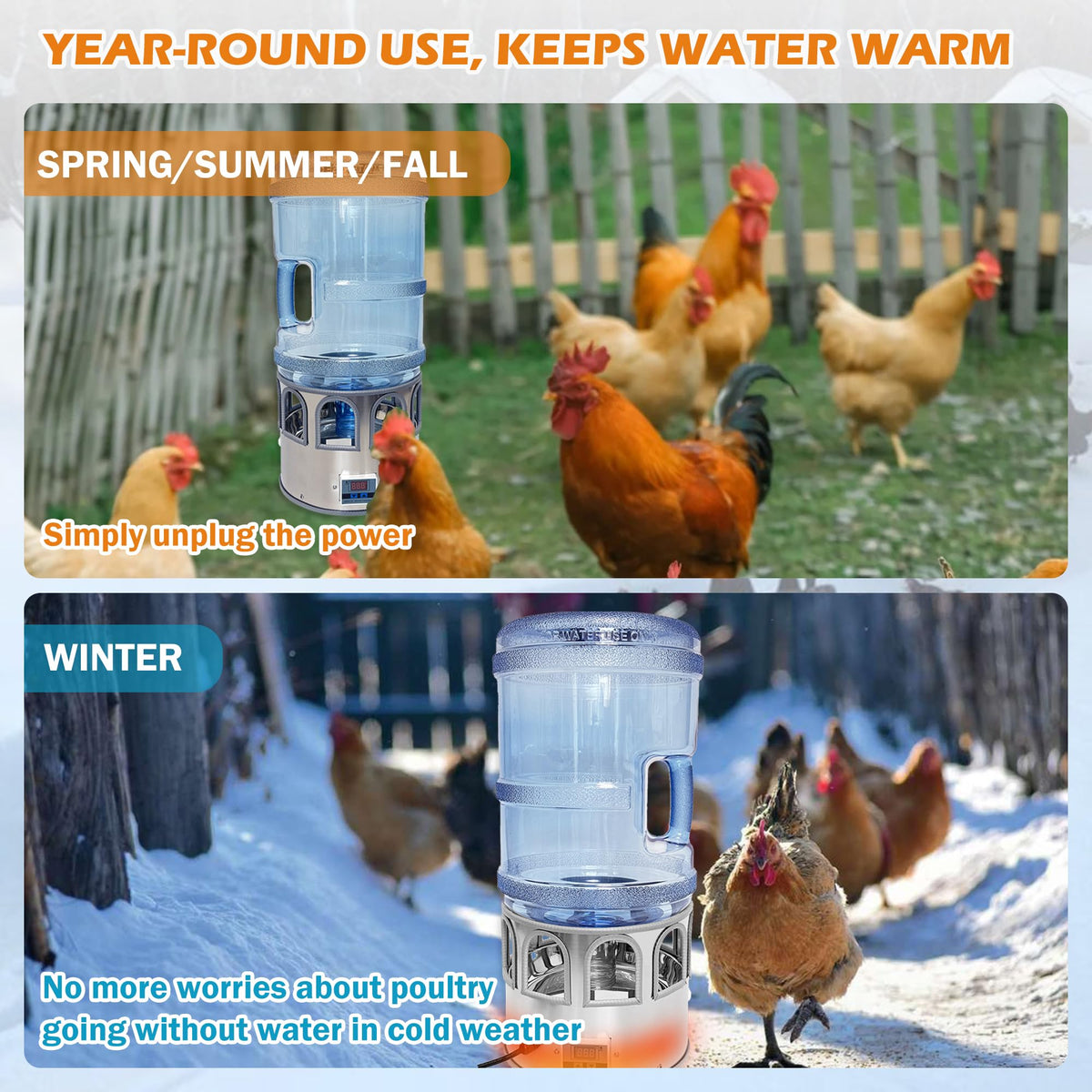 5 Gallon Heated Poultry Waterer R21697