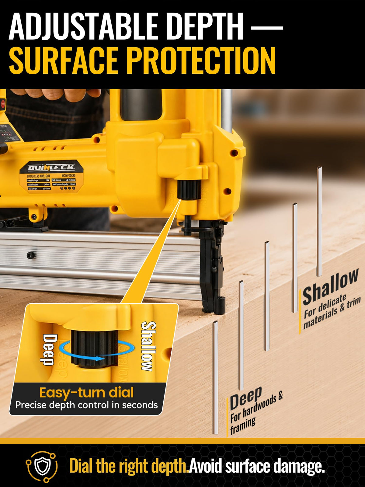 2-in-1 Brad Nailer Staple Gun U613328