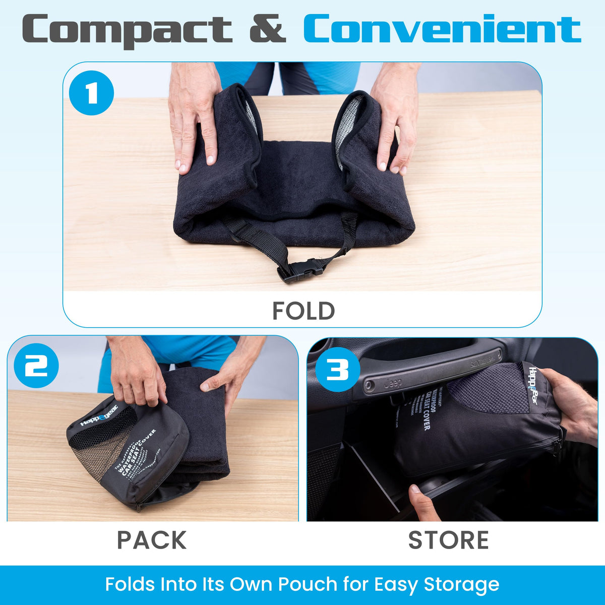 Waterproof Car Seat Cover & Protector, Black K4235