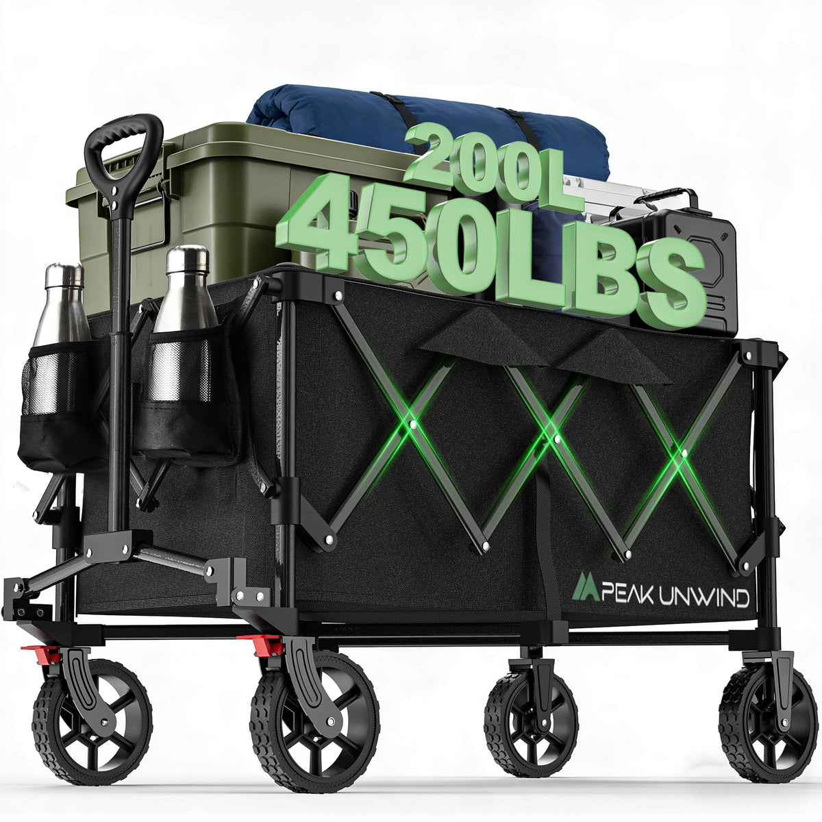 Collapsible Wagon Cart with Wheels U98462