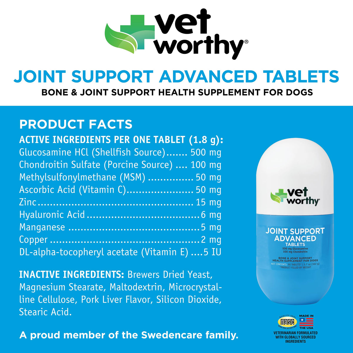 90ct Hip & Joint Tablets for Dogs L86180