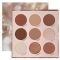 9 Colors Brown & Copper Eyeshadow Palette with Matte & Shimmer Finishes R669349