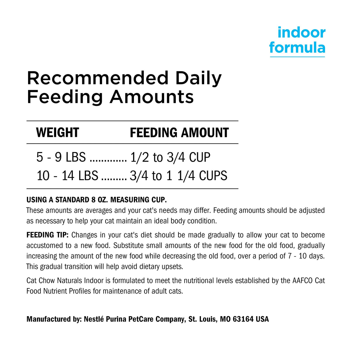 Indoor Dry Cat Food 13 lb Bag C359