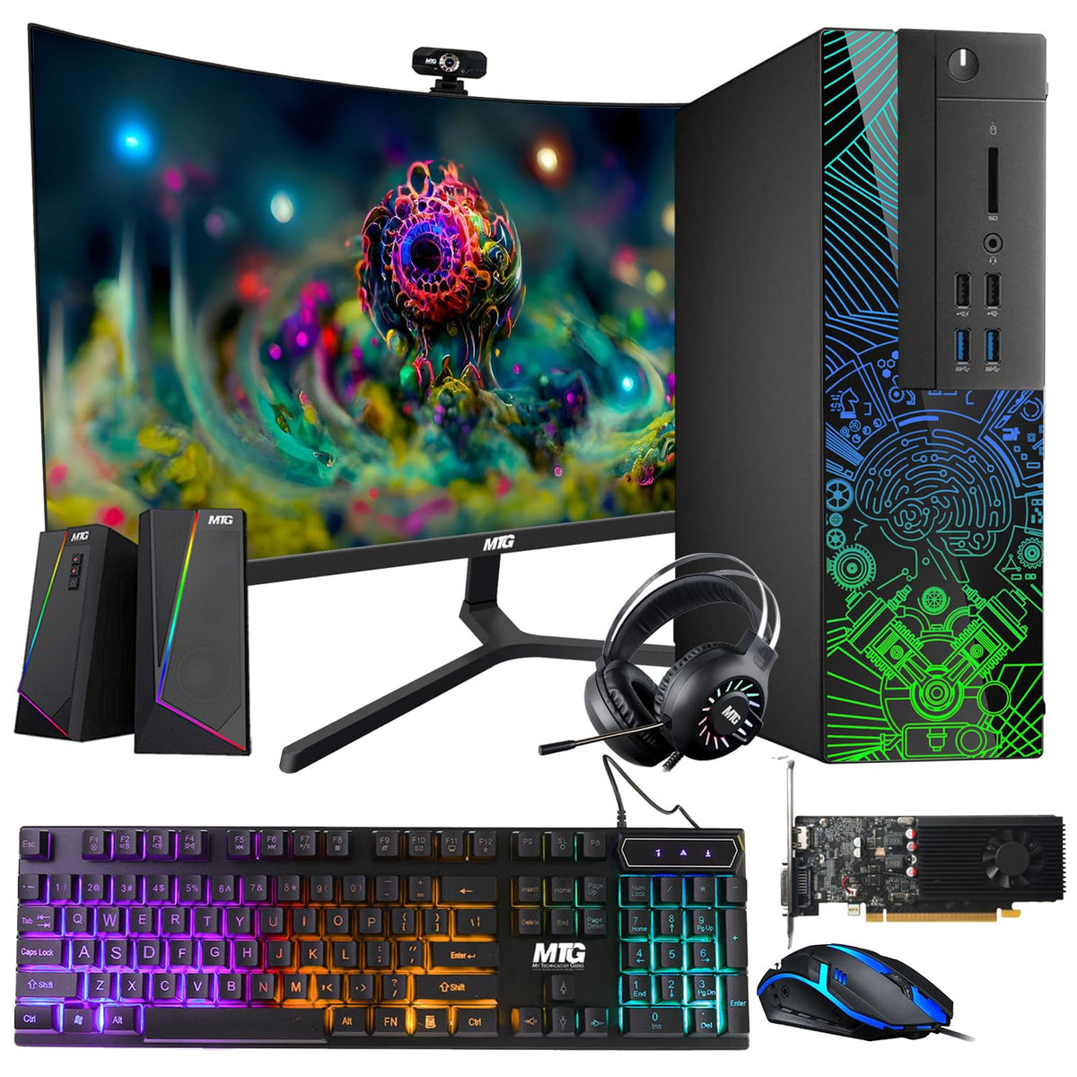 Gaming Desktop PC, Intel Core i5 6th Gen, 16GB RAM, 256GB SSD + 2TB HDD Z7760