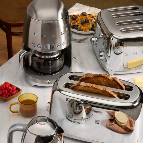 10-Cup Drip Coffee Maker & 2-Slice Toaster Set Stainless Steel N973