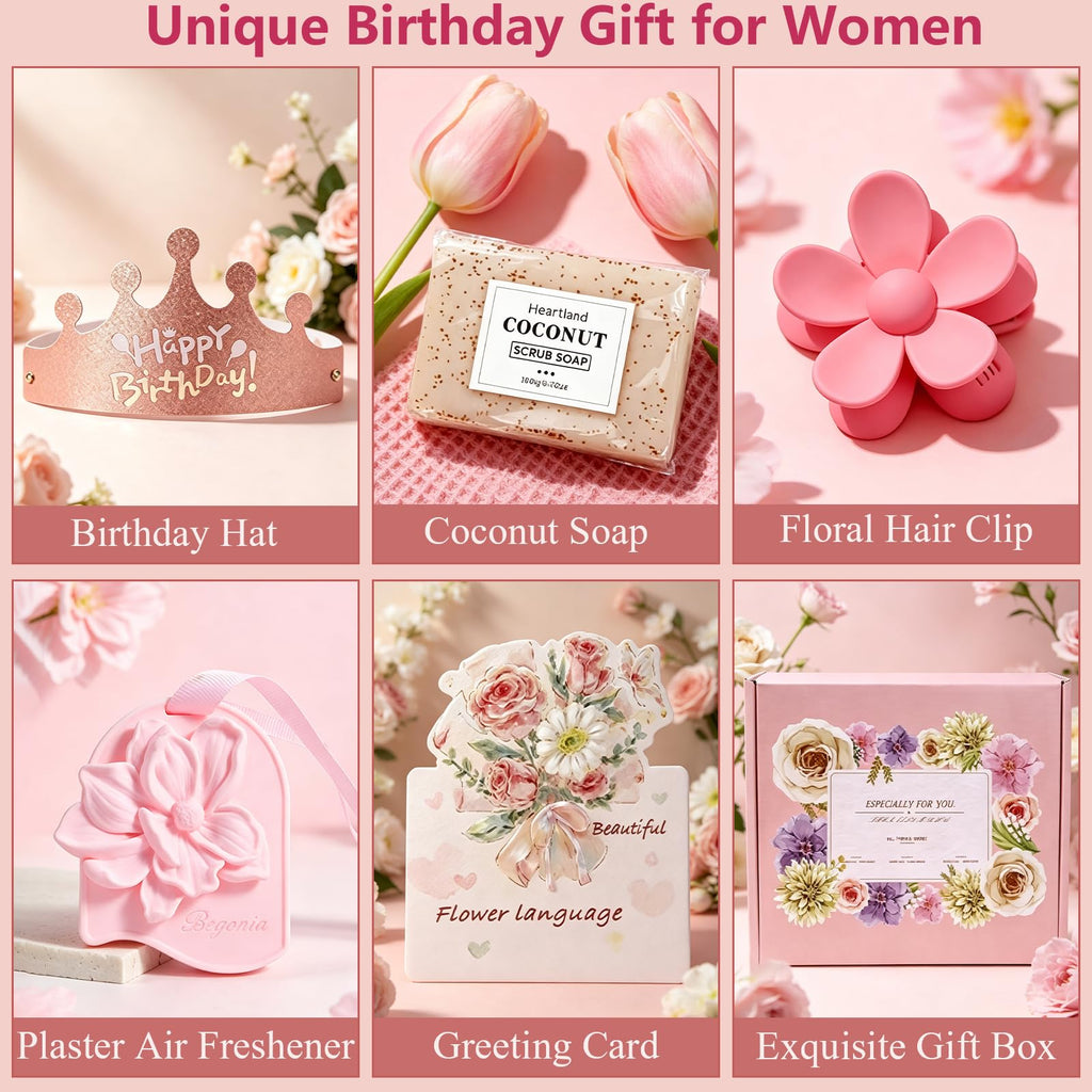10 Pc Birthday Gift Basket Set with Blanket N9431