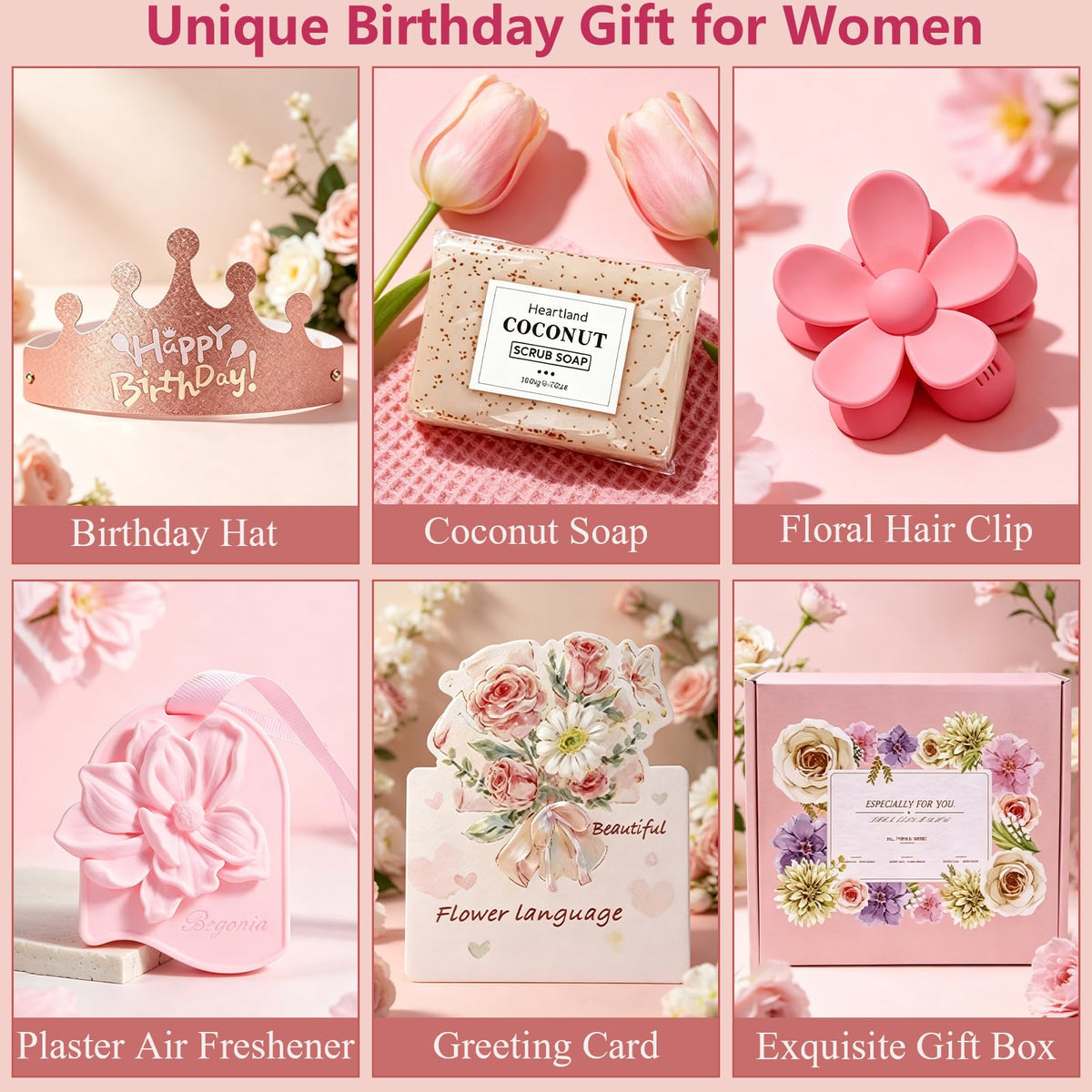10 Pc Birthday Gift Basket Set with Blanket N9431