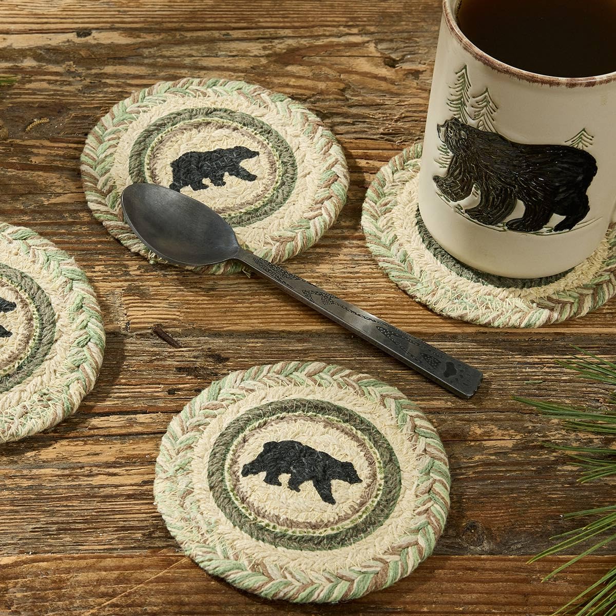 Black Bear Coaster Set G705418