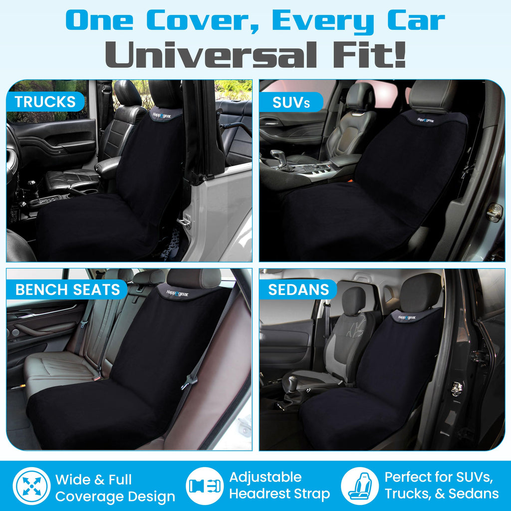 Waterproof Car Seat Cover & Protector, Black K4235