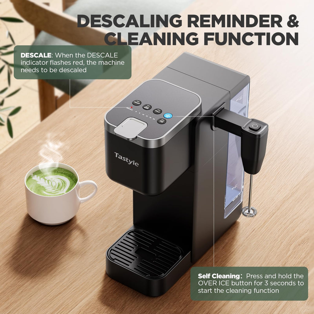 Single Serve Coffee Maker with Milk Frother U544