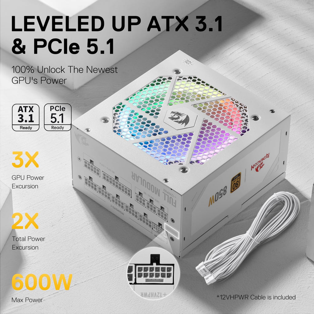 850 Watt 80+ Gold Fully Modular PSU B516