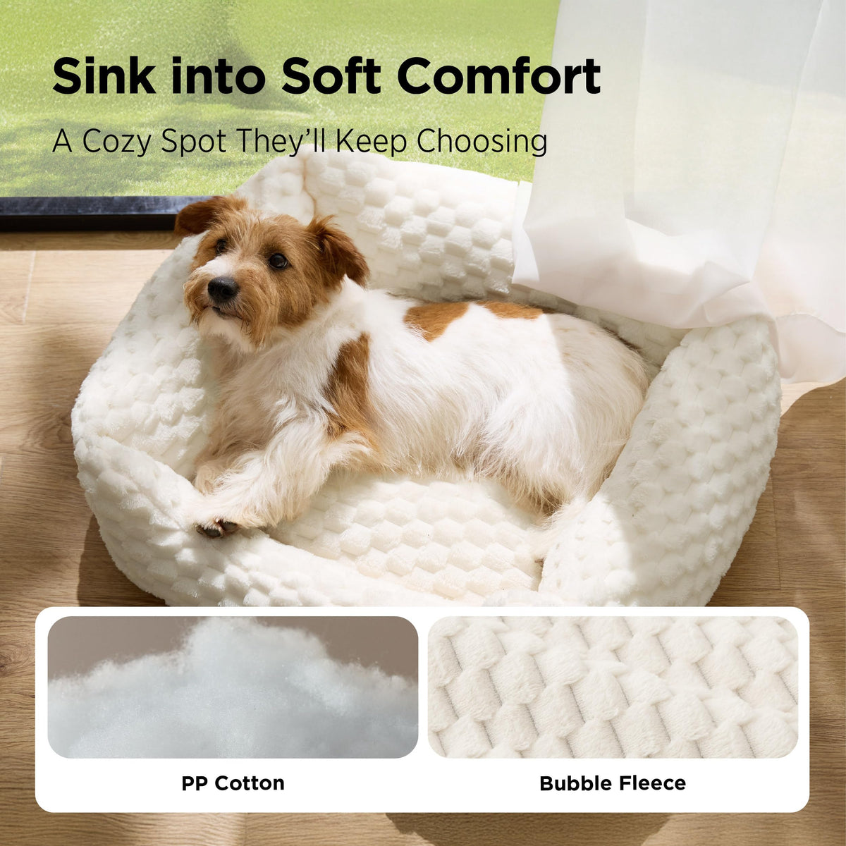 Washable Fluffy Dog Bed I413