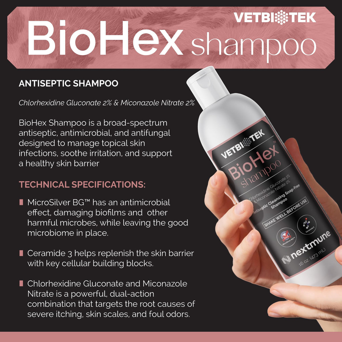 Dog Cat & Horse Shampoo 16oz B3630