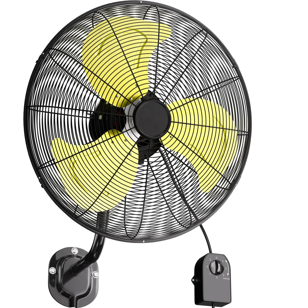 20 Inch 3-Speed Oscillating Wall Mount Fan G6644